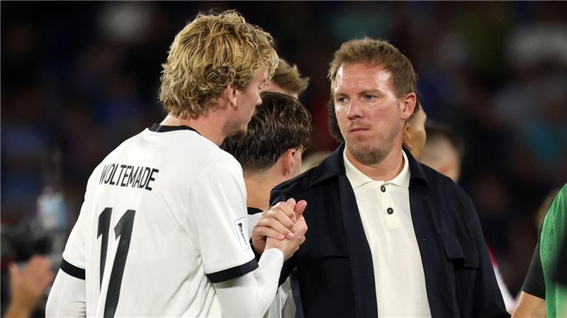 Nagelsmann warnt vor Jugend-Hype: „Kirmes in der Rübe“ Julian Nagelmann bedankt sich bei Nick Woltemade.
