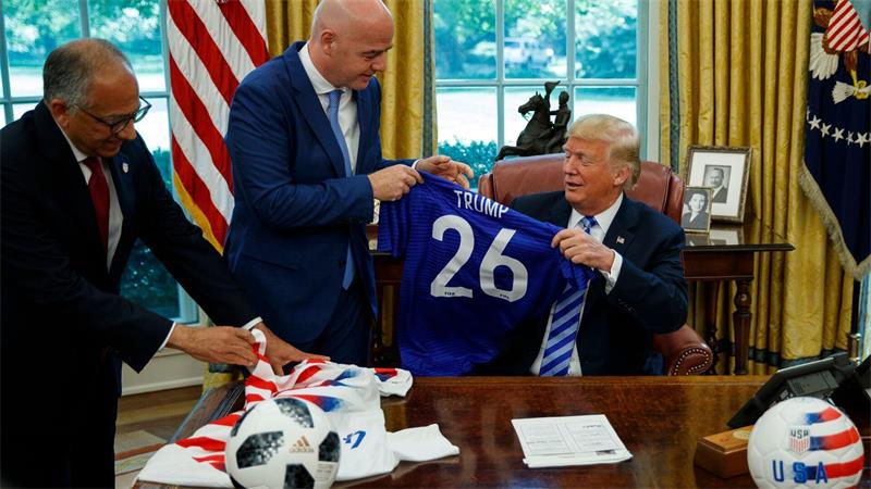  Carlos Cordeiro (l) war nah dran an Infantino und Donald Trump. (Archivbild)