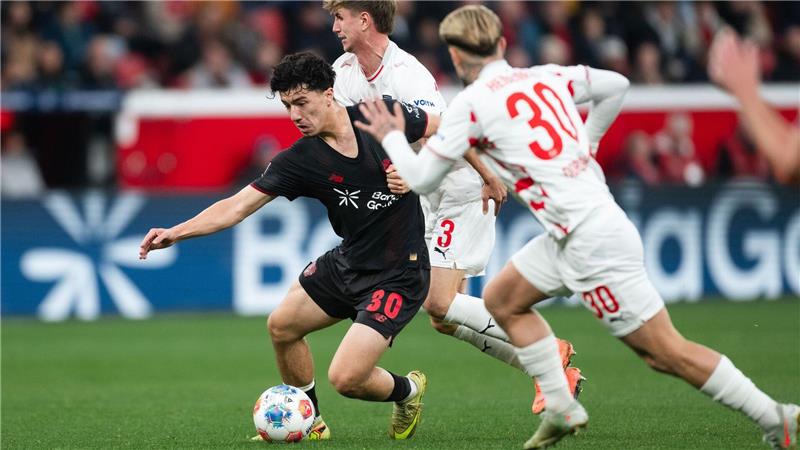  Ibrahim Maza traf zu seinem ersten Doppelpack für die Werkself. 