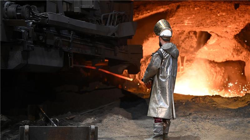  In der deutschen Stahlindustrie arbeiten rund 80.000 Menschen. (Archivbild)