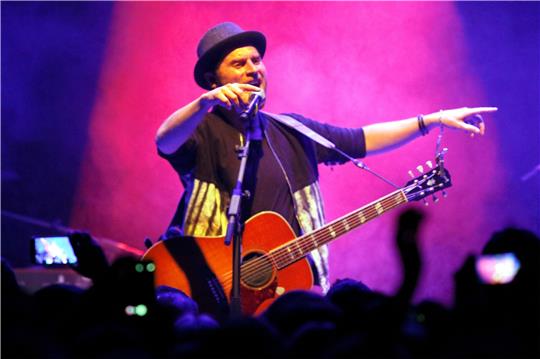 2016 bestreitet Johannes Oerding ein Miner’s-Rock-Konzert.  GZ-Archiv: Epping