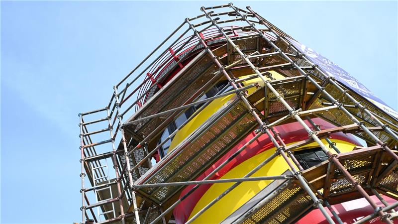 2020 wurde der Pilsumer Leuchtturm zuletzt komplett neu angestrichen.