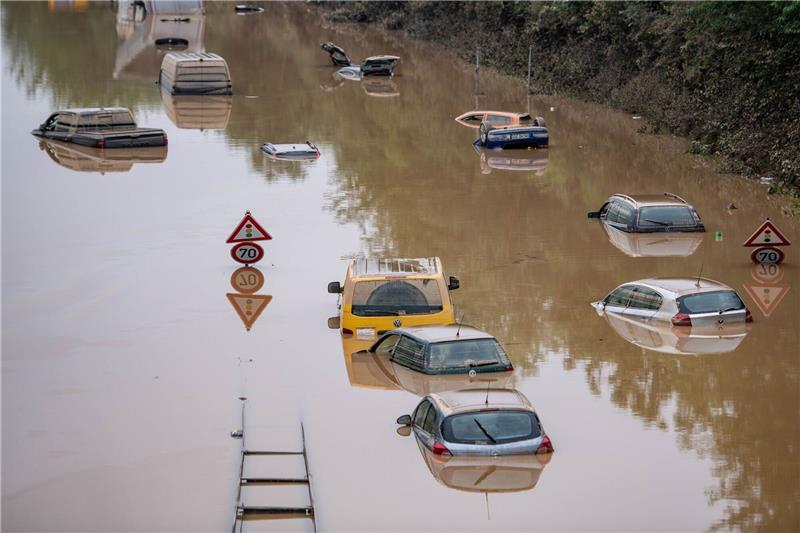 EU führt Gedenktag für Klimaopfer ein 2021 kam es in Nordrhein-Westfalen zu einer Flut.