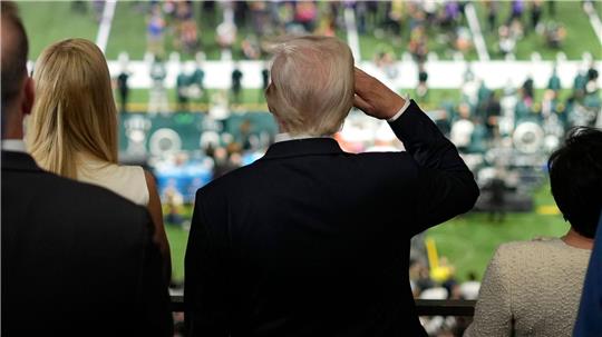 2025 war Trump noch beim Super Bowl dabei. (Archivbild)
