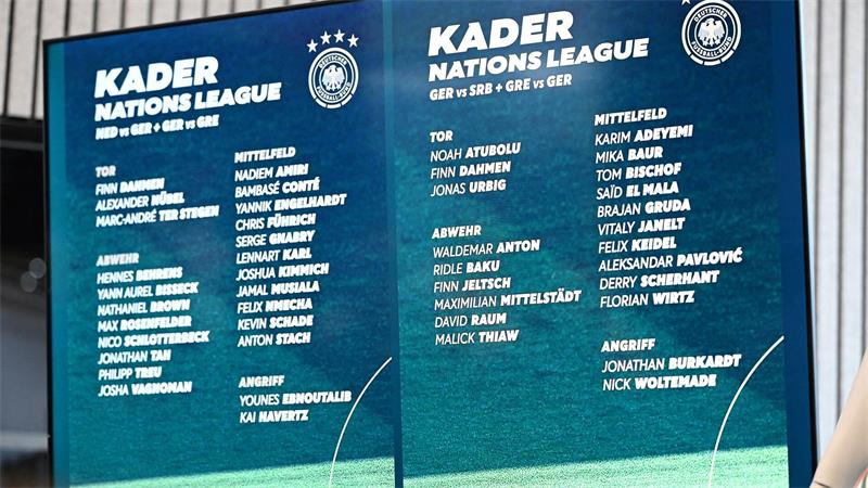 XXL-Klopp und das neue Wir-Gefühl: „Mehr geht erstmal immer“ 44 Namen stehen auf dem DFB-Tableau für die Spiele in der Nations League.