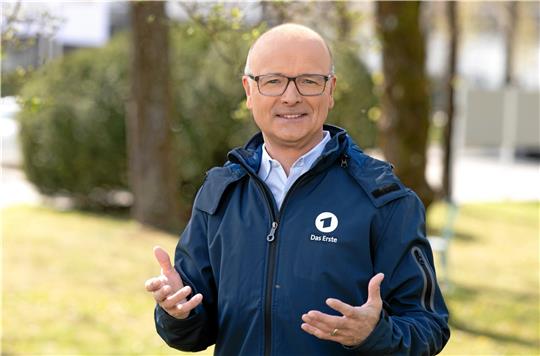 ARD-Wetterexperte Karsten Schwanke ist Gastredner bei der Harzer Klimawoche. Bild: ARD/ Ralf Wilschewski
