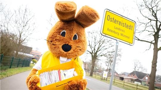 Ab Montag freut sich der Osterhase auf Briefe aus aller Welt. (Archivbild)