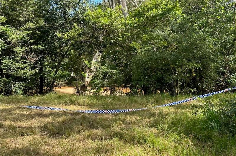Australien: Menschliche Überreste in Krokodil gefunden Absperrband der Polizei hängt am Kennedy River im australischen Rinyirru (Lakefield) National Park.