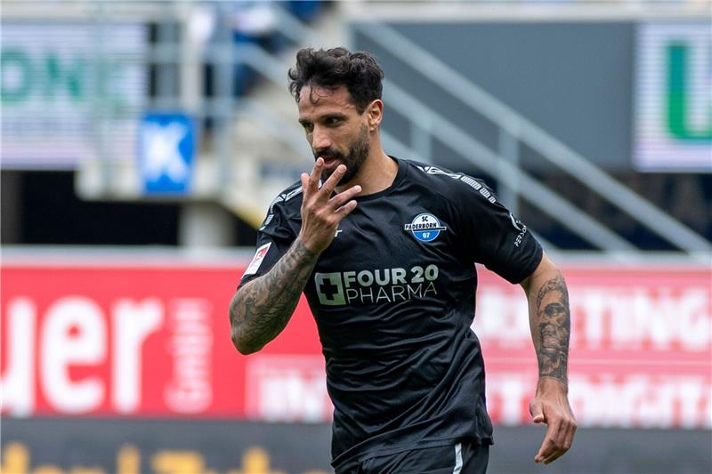 Adriano Grimaldi und der SC Paderborn gewannen im Heimspiel gegen die SV Elversberg.