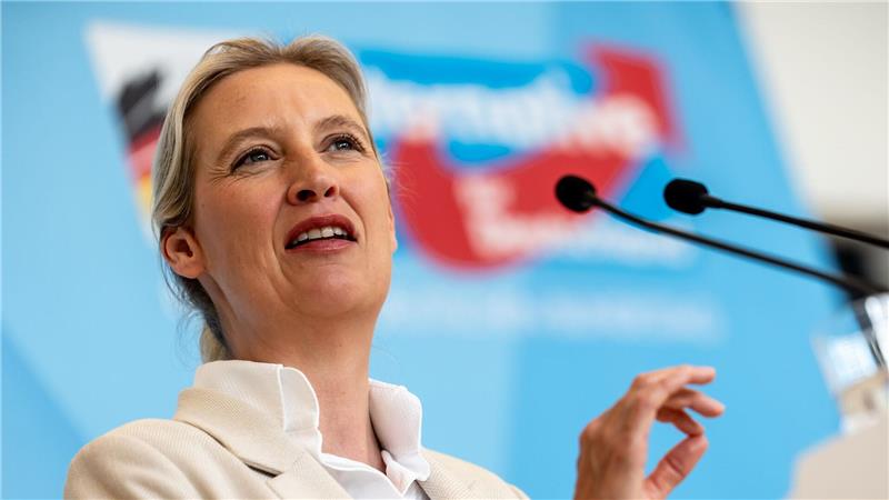 AfD feiert Umfragehoch in Sachsen-Anhalt AfD-Chefin Weidel will mit einem Wahlsieg ihrer Partei bei den Landtagswahlen auch die Bundesregierung unter Druck setzen. (Archivbild)
