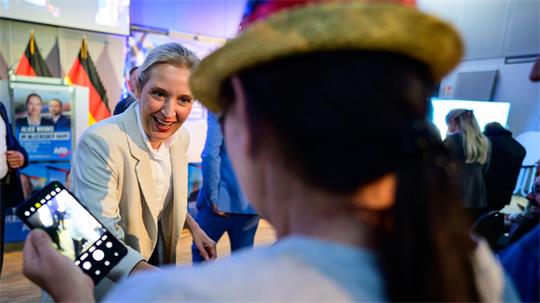 AfD-Parteichefin Weidel unterstützte den Kommunalwahlkampf ihrer Partei in Niedersachsen. (Archivbild)