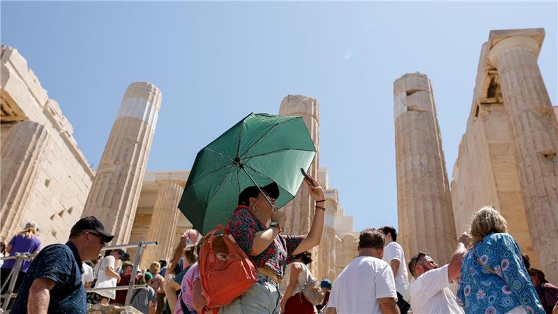 Arbeiten bei Hitze - wie macht es das Ausland? Akropolis: Selbst für Touristen gilt Besuchsverbot (Archivbild)