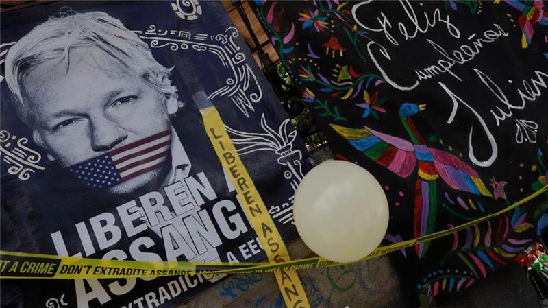 Julian Assange will sich erstmals seit Freilassung äußern Aktivisten in aller Welt hatten jahrelang für Assanges Freilassung gekämpft. (Archivbild)