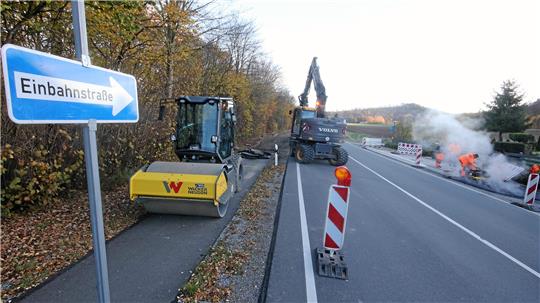 Einbahnstraßenregelung bei Neuekrug auf der B248