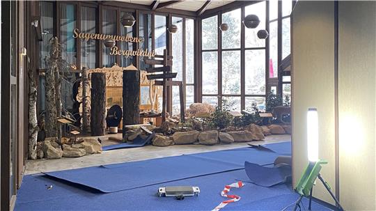 Die Fläche an der die Infostelle stand ist leer geräumt. 