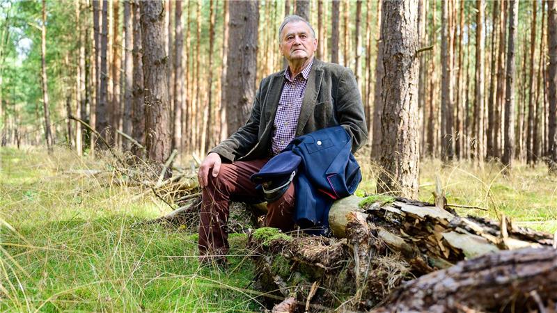 Viel gelernt aus Waldbrandkatastrophe in Lüneburger Heide Albert Wolter sitzt in einem Kiefernwald unweit von Gorleben.