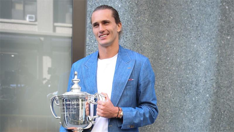 Alexander Zverev am Tag nach seinem US-Open-Triumph