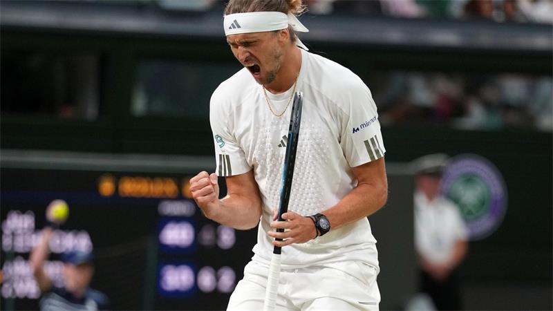 Alexander Zverev möchte erstmals ins Viertelfinale von Wimbledon.