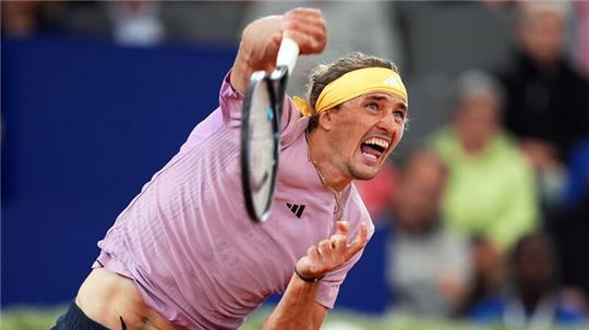 Alexander Zverev spielte sein erstes Match am Rothenbaum.