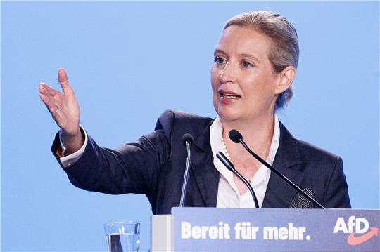 Alice Weidel in Magdeburg.