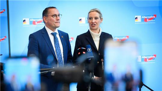 Alice Weidel und Tino Chrupalla stehen gemeinsam an der Spitze von Partei und Fraktion. (Archivfoto)