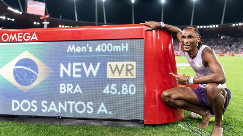 Alison dos Santos lief einen Fabellauf in Zürich.