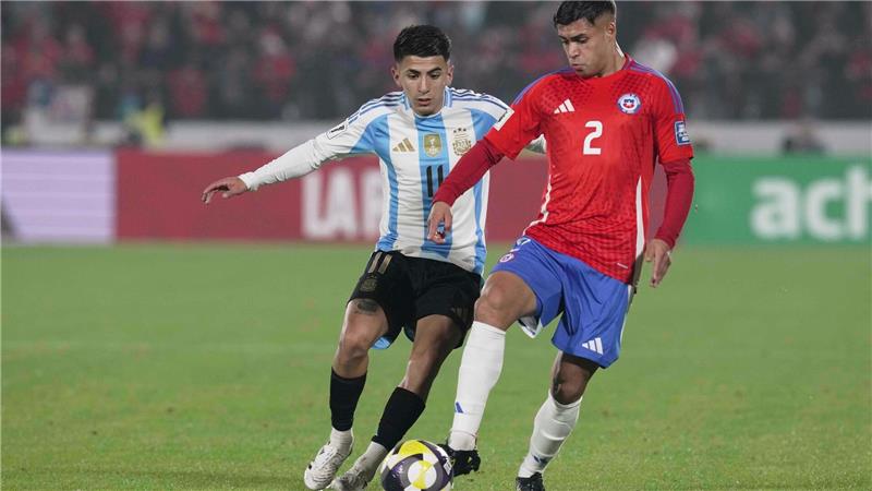 WM-Qualifikation: Argentinien schlägt Tabellenletzten Chile Almada bereitete das einzige Tor der Partie in Chiles Hauptstadt Santiago vor.