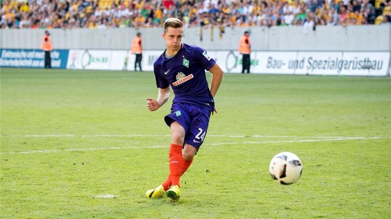 Als 18-Jähriger sammelte Johannes Eggestein bei Werder Bremen seine ersten Profiminuten.