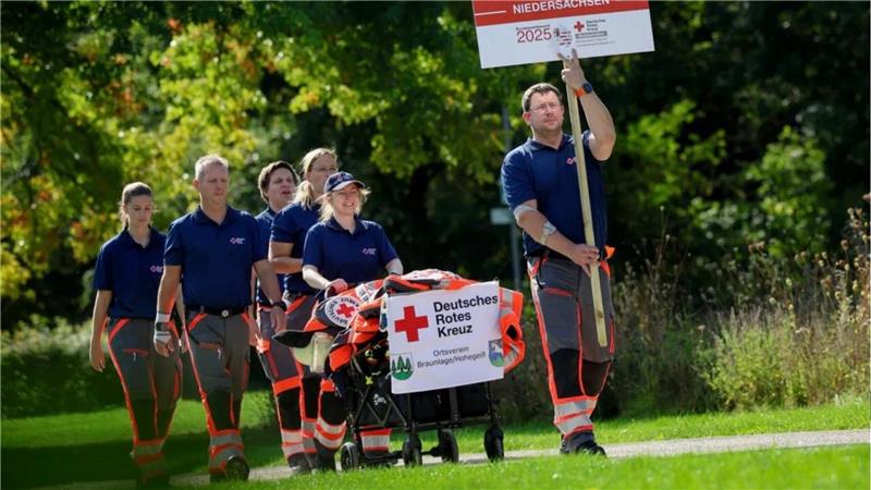 Als Vertreter für Niedersachen nimmt die Bereitschaft des DRK-Ortsvereins Braunlage/Hohegeiß am Bundeswettbewerb in Fulda teil.