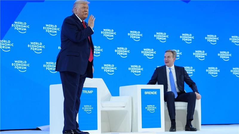 Epstein-Skandal: Chef des Weltwirtschaftsforums tritt zurück Als WEF-Chef begrüßte der 60-jährige Brende wichtige Redner wie US-Präsident Donald Trump. (Archivbild)