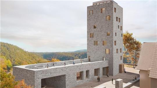 Alt trifft modern: So könnte der neue Harzburg-Turm laut Planern einmal aussehen.