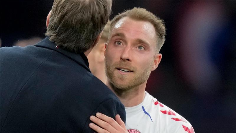 „Hat unser Leben verändert“: Hjulmand trifft Eriksen wieder Am 26. März 2022 berief Hjulmand (links) Christian Eriksen erstmals wieder in die dänische Nationalmannschaft (Archivbild).