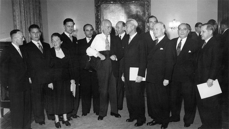 Unerschrockene Institution? Bundesverfassungsgericht wird 75 Am 28. September 1951 wurde das Gericht feierlich eröffnet. (Archivbild)