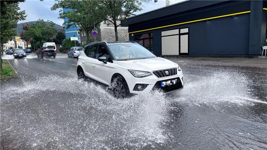 Am 4. September versinkt Bad Harzburg binnen weniger Minuten in den Regenmassen.