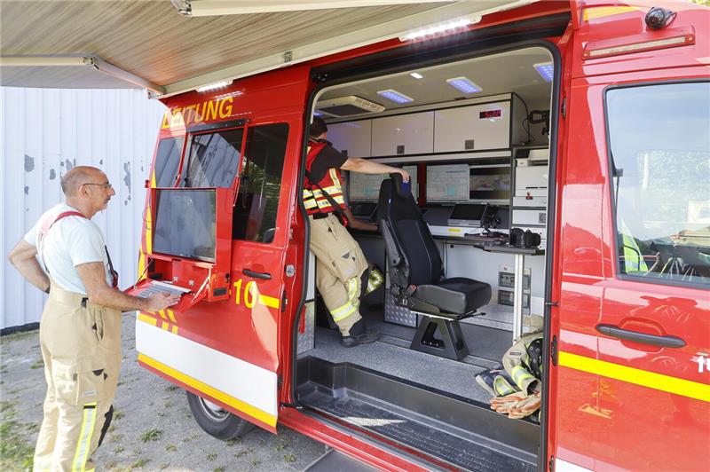 Am Bollrich in Goslar werden die kleineren Löschflugzeuge betankt. Die Feuerwehr...
