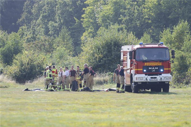 Am Bollrich in Goslar werden die kleineren Löschflugzeuge betankt. Die Feuerwehr...