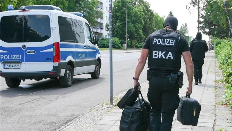 Am Dienstag veranlasste der Generalbundesanwalt in Halle einen Polizeieinsatz. 
