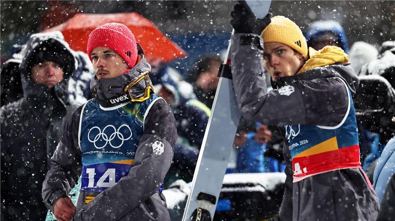 Am Ende ärgerten sich Philipp Raimund (l) und Andreas Wellinger.