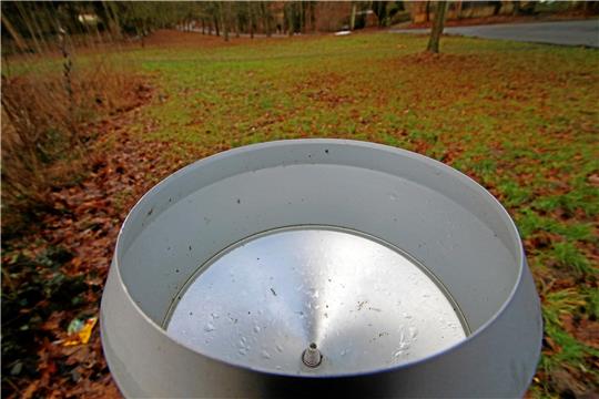 Am Frankenberger Teich misst eine Kontrollstation die Niederschläge. Foto: Epping