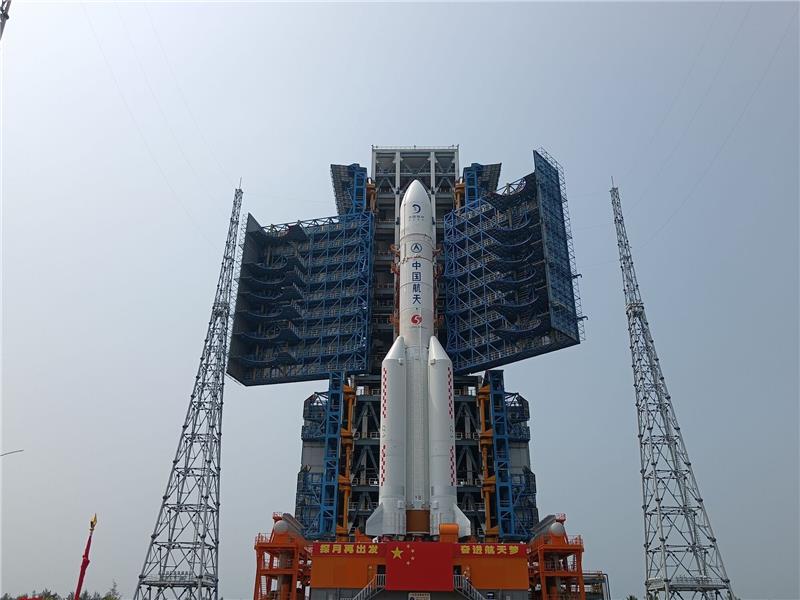 Chinas Mondsonde „Chang'e-6” soll am Freitag starten Am Freitag soll die Mondsonde "Chang'e-6" in Richtung Mond starten.
