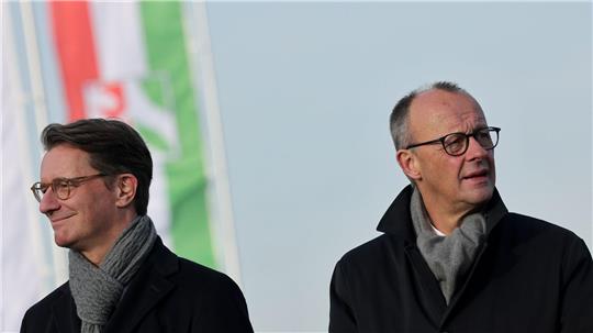 Am Montag kommt Kanzler Friedrich auf Einladung des NRW-CDU-Chefs Hendrik Wüst zu einer Klausur nach Meschede (Archivbild).  