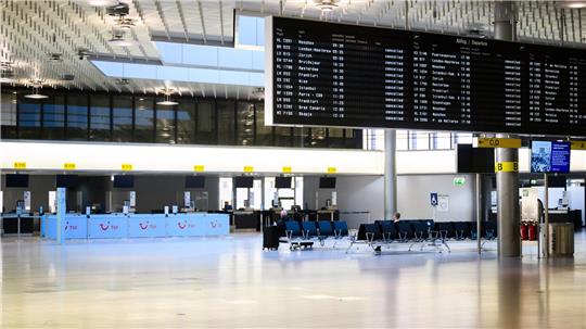 Am Montag war wegen der Arbeitsniederlegungen Stillstand am Airport Hannover. 