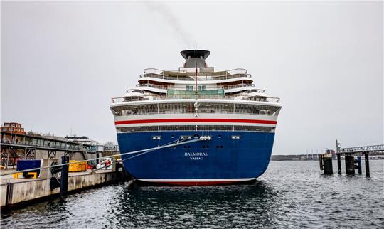 Am Ostseekai hat die «Balmoral» angelegt.