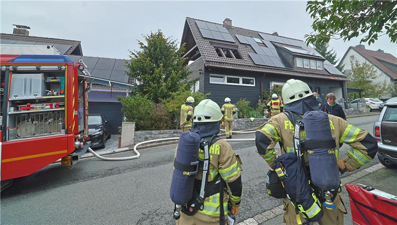 Am Rosenberg brennt ein Saunaofen: Das Feuer ist schnell unter Kontrolle.