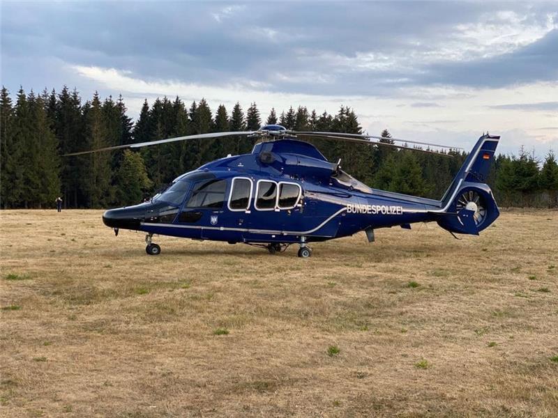 Brocken-Brand: Löschflugzeuge nach Harz-Einsatz zurück in Rom Am Sonntag wurden die Löscharbeiten von sechs Hubschraubern unterstützt. Foto: KBM Kai-Uwe Lohse