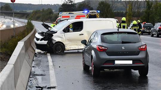 Am Sonntagabend ereigneten sich gleich zwei Unfälle auf der A7.