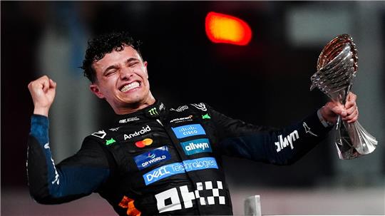 Am Ziel seiner Träume: Der neue Formel-1-Weltmeister Lando Norris.