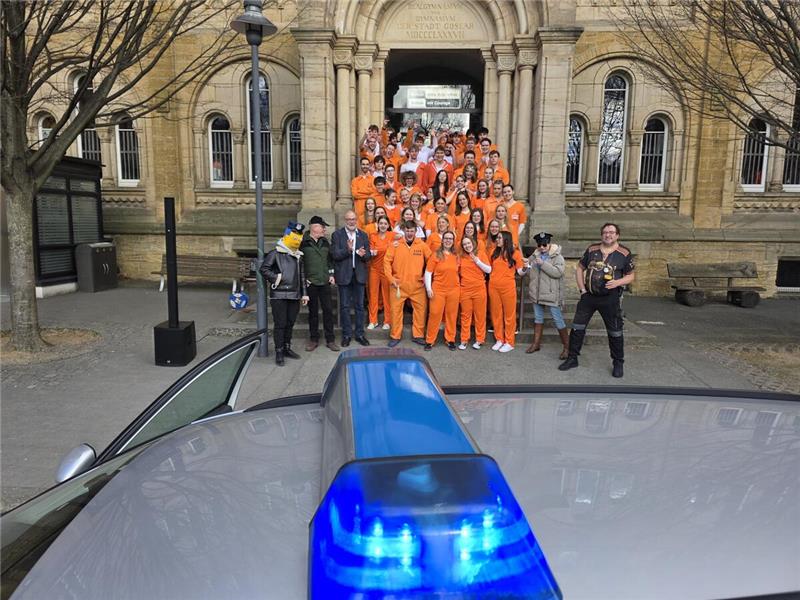 Am ersten Tag der Mottowoche verkleiden sich die Abiturienten des Ratsgymnasiums...