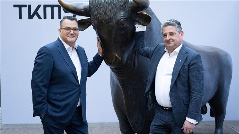 Am ersten Tag des Börsenhandels ging es für die TKMS-Aktie aufwärts.