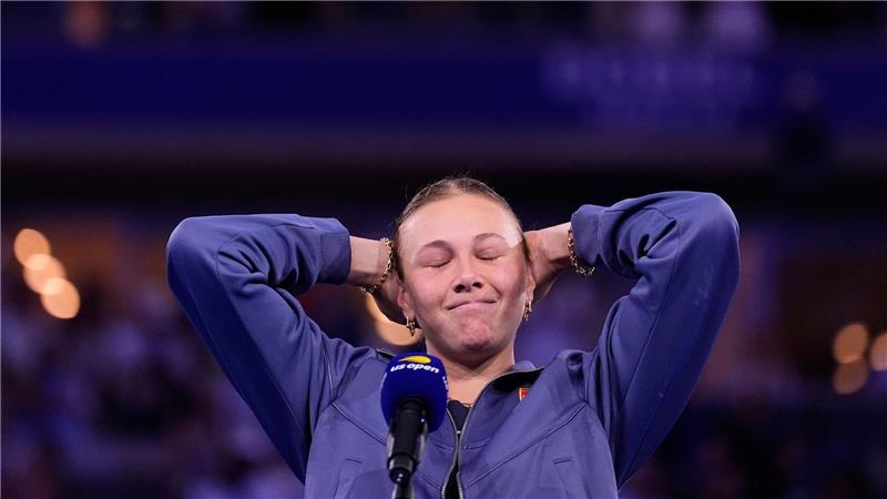 Amanda Anisimova kamen wie schon in Wimbledon die Tränen.